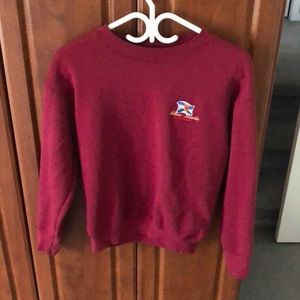 Small vintage Nova Scotia maroon crewneck